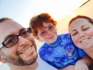 That's me and family at Crystal River my brother is taking the picture.